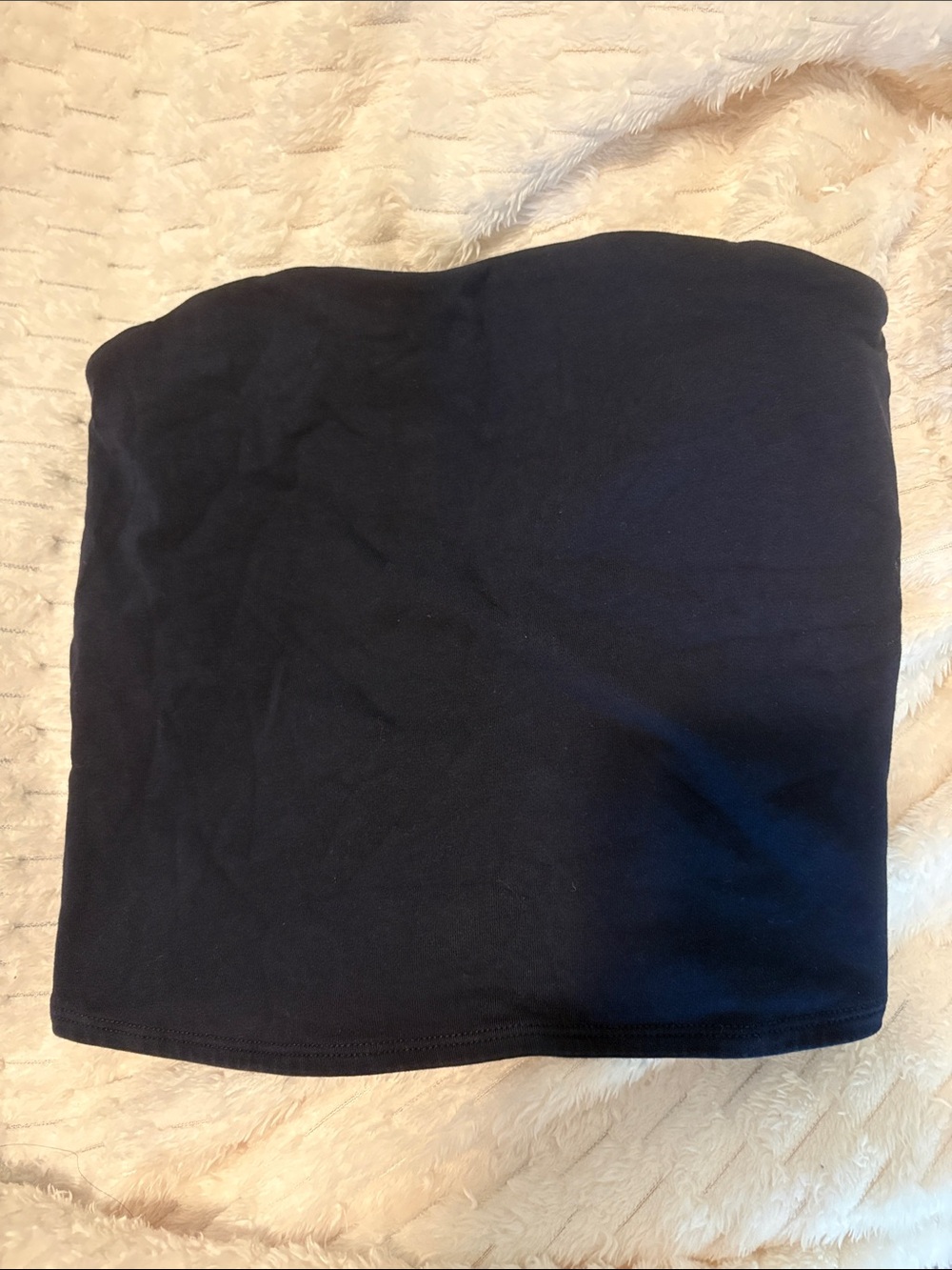Garage Navy Strapless Tube Top